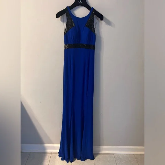 open lace back dress Zapaka Women Corset Blue Strapless A Line Prom Dress with Slit Sequins Sparkly Party Dress, Light Blue / US26W